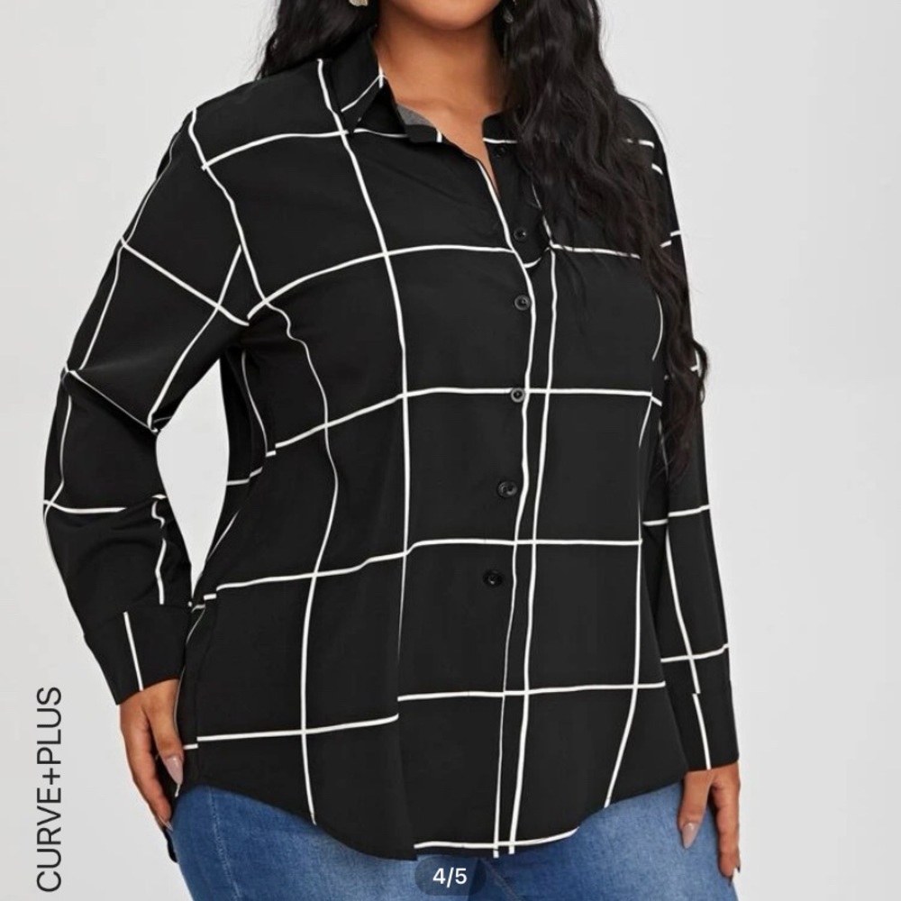PlaidButton blouse - Picture 10 of 10